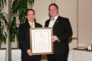 Dr. James Hsu and AIA-NJ President Jason Kliwinski
