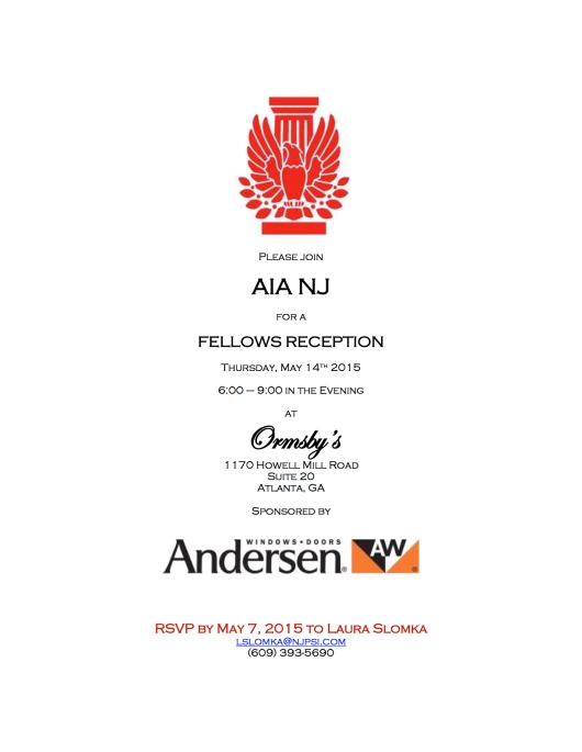 2015 Fellows Reception ATLANTA INVITE