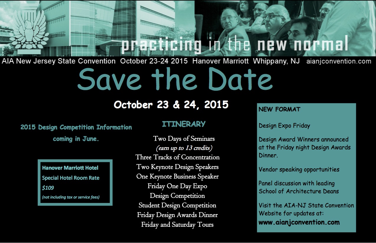 AIANJ 2015 Convention Save the Date